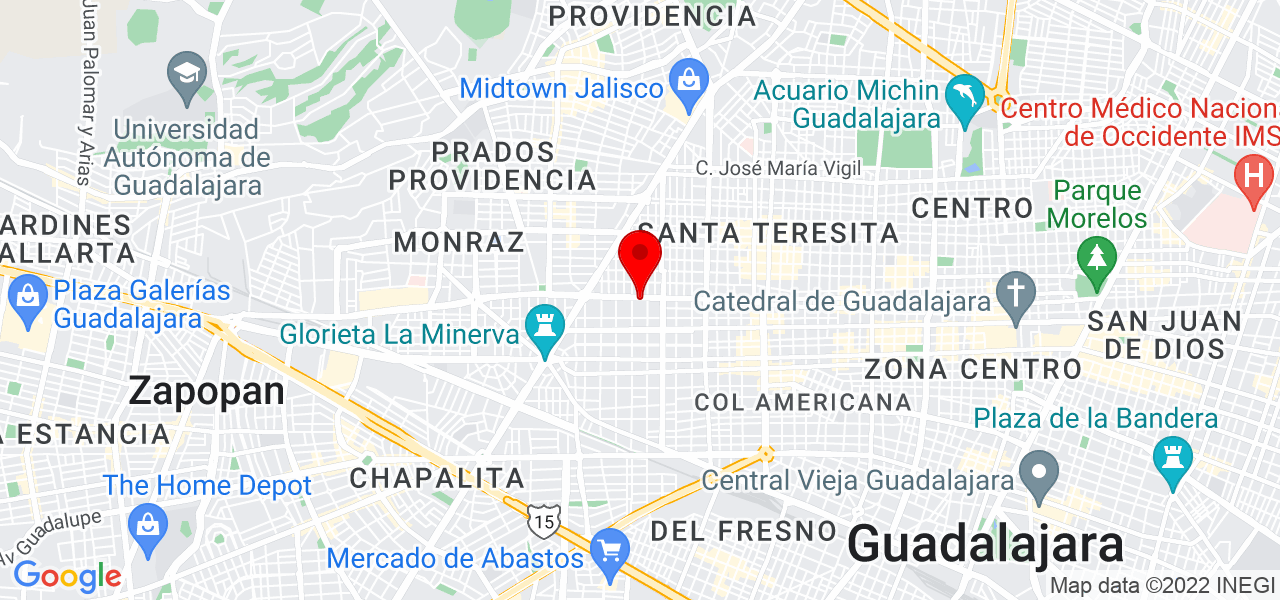 Roxana Torres - Jalisco - Guadalajara - Mapa