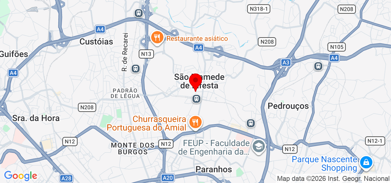 Evelyn Calais - Porto - Matosinhos - Mapa