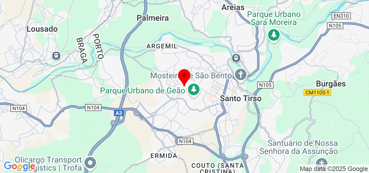 Rui Gomes - Porto - Santo Tirso - Map