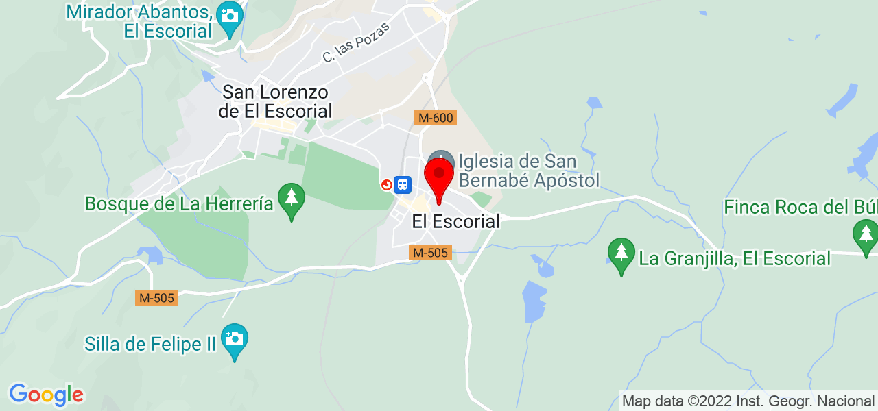 Roc&iacute;o Pati&ntilde;o G&oacute;mez - Comunidad de Madrid - El Escorial - Mapa