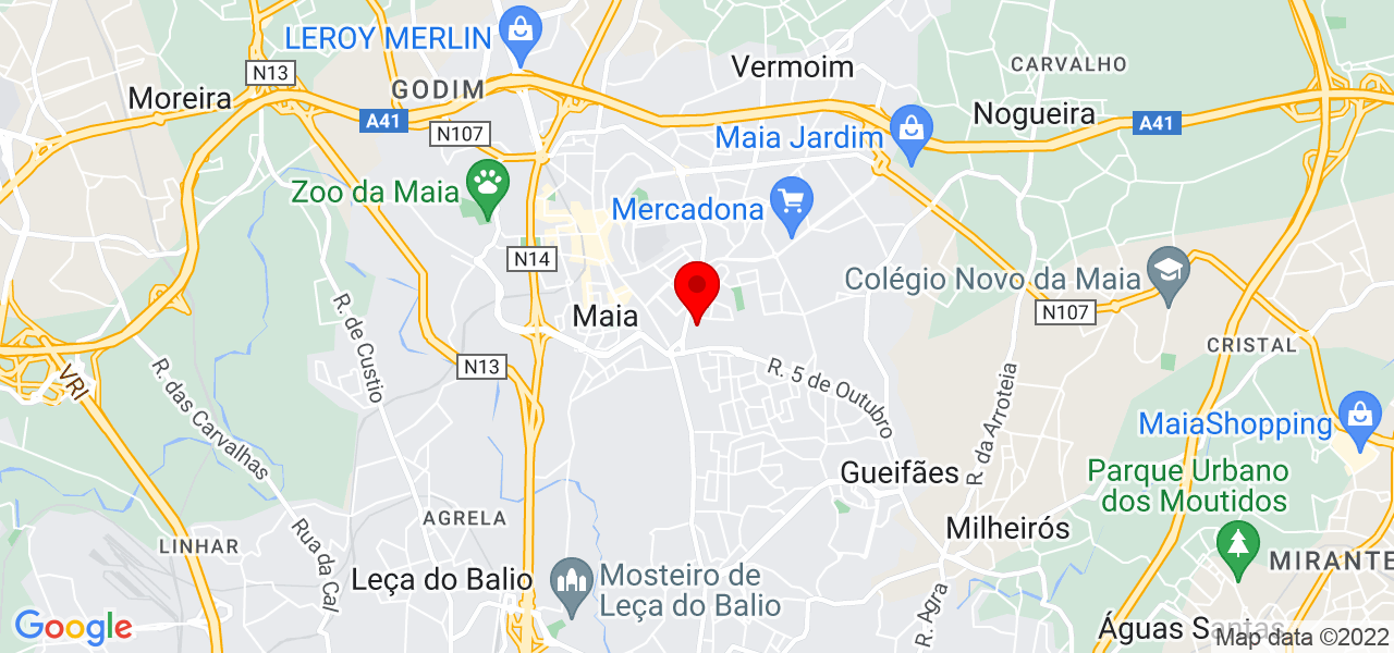 Maria Eduardo Gal - Porto - Maia - Mapa