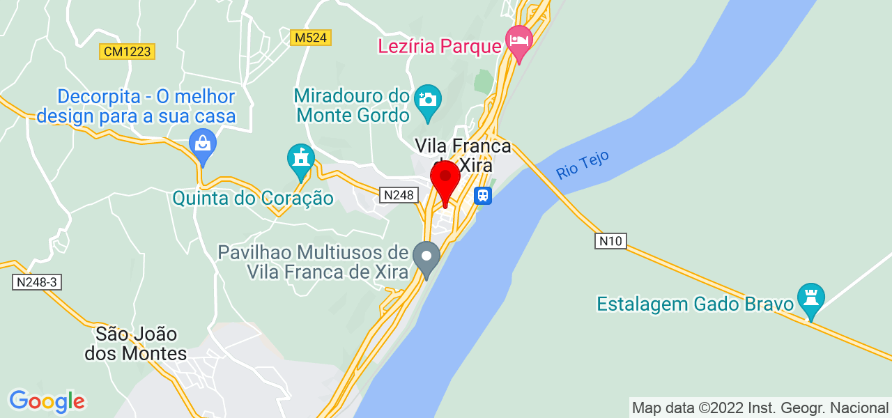 Curious Award - Lisboa - Vila Franca de Xira - Mapa