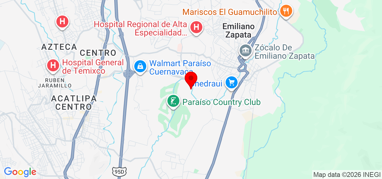 Yogaser - Morelos - Emiliano Zapata - Mapa