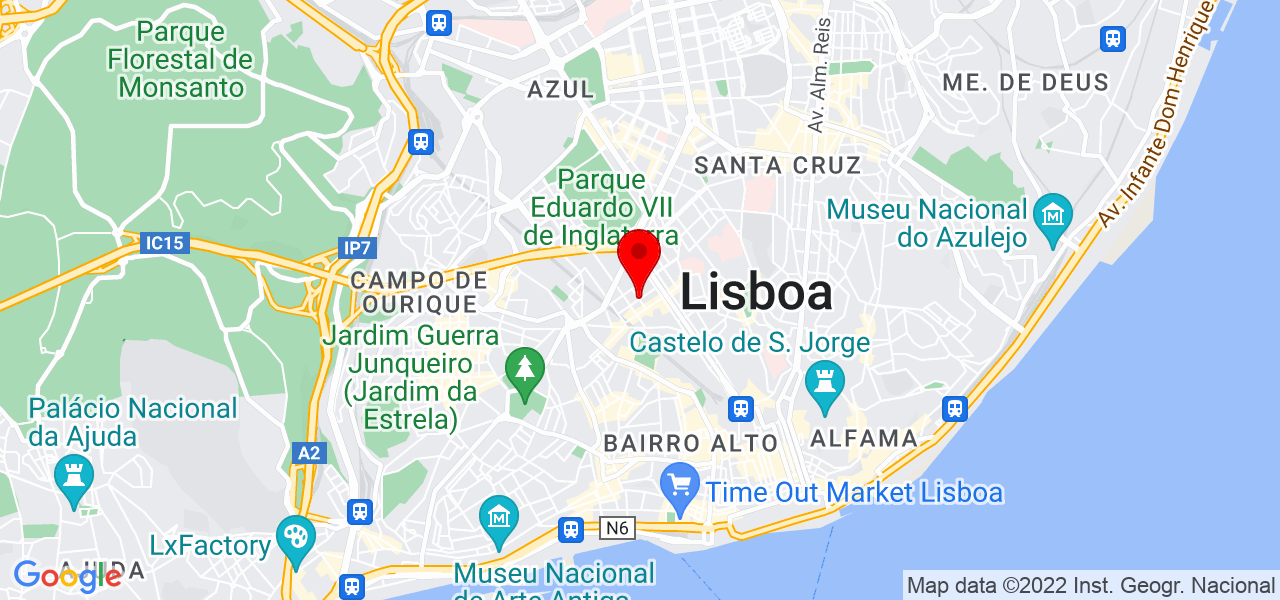 Maria In&ecirc;s Almeida - Lisboa - Lisboa - Mapa