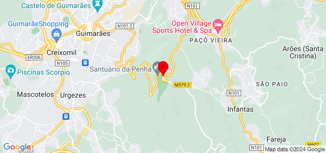 Pollyanna - Braga - Guimarães - Mapa