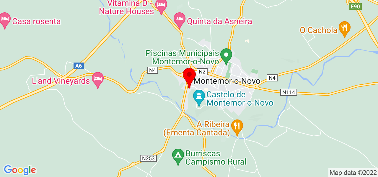 Let&iacute;cia ferreira - Évora - Montemor-o-Novo - Mapa