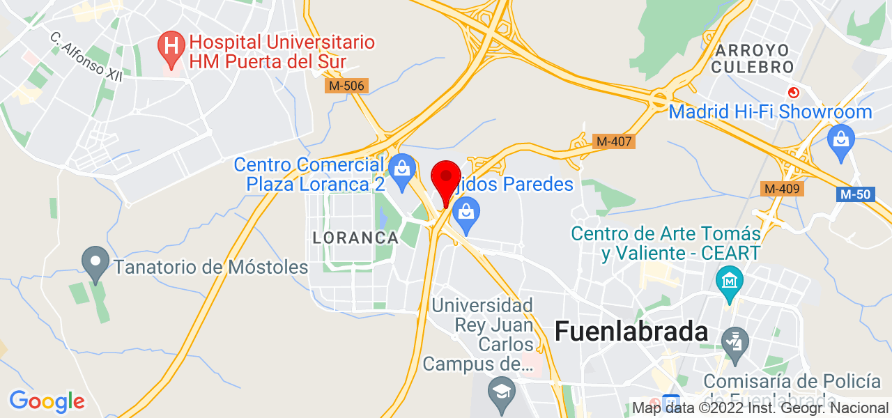 Vtrainers - Comunidad de Madrid - Fuenlabrada - Mapa
