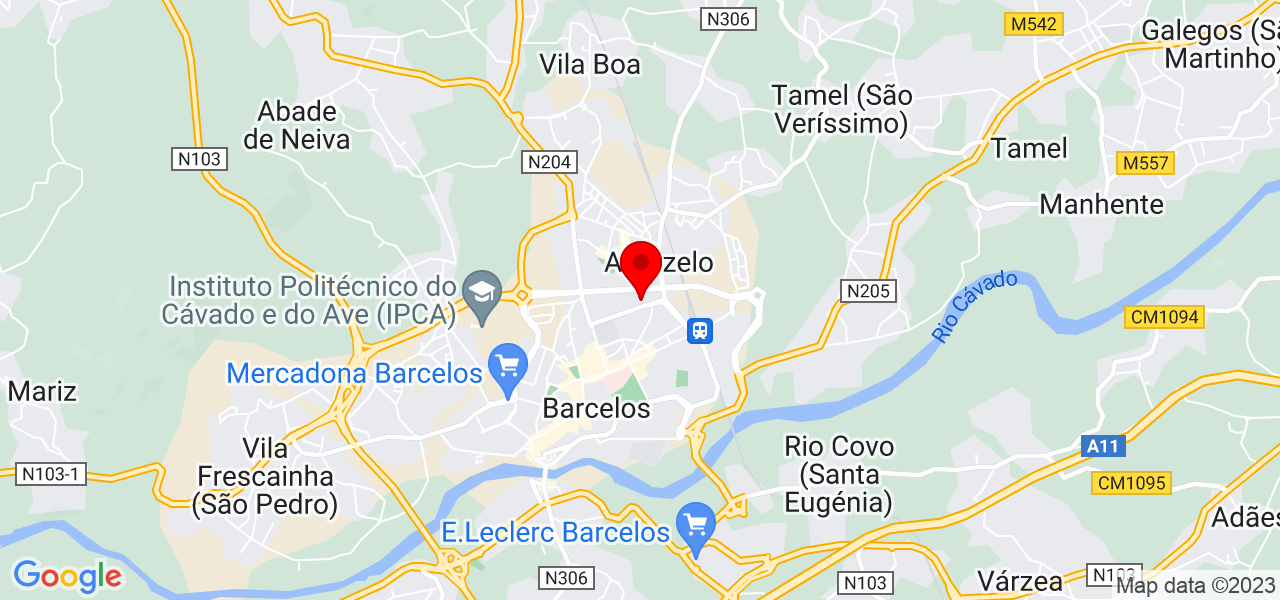 Larissa - Braga - Barcelos - Mapa