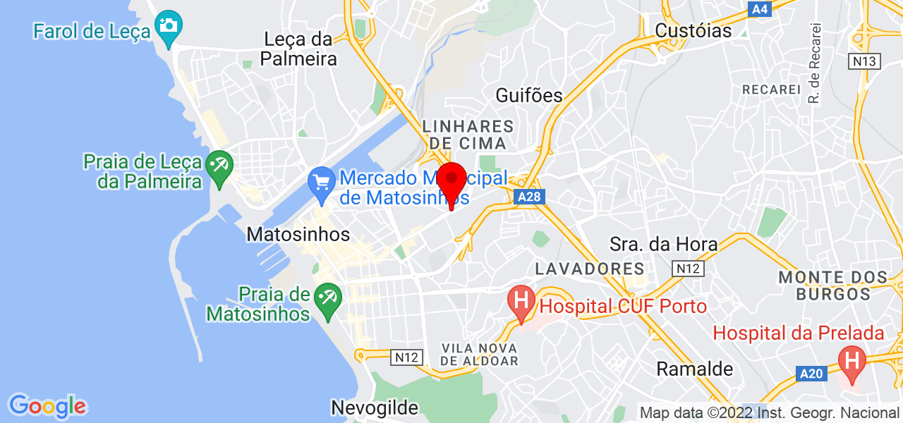 Paulo Fonseca - Porto - Matosinhos - Mapa