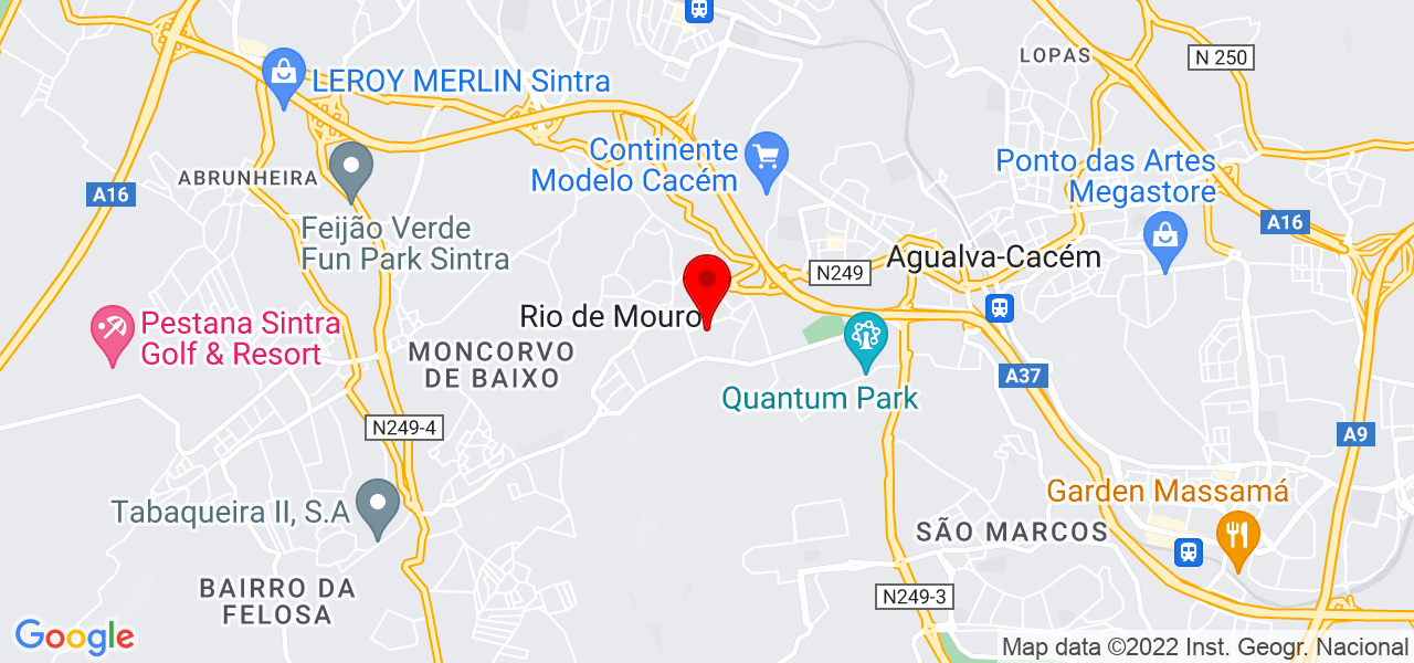 J&eacute;ssica Santos - Lisboa - Sintra - Mapa