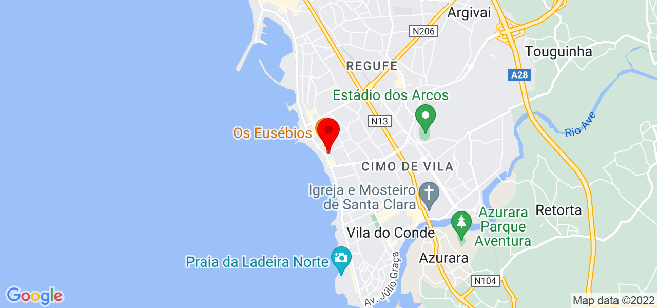 Cristina Ferreira - Porto - Vila do Conde - Mapa