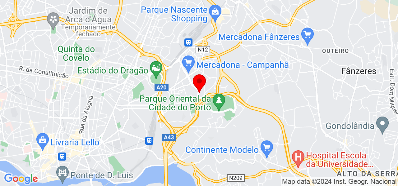 Oscar vera - Porto - Porto - Mapa