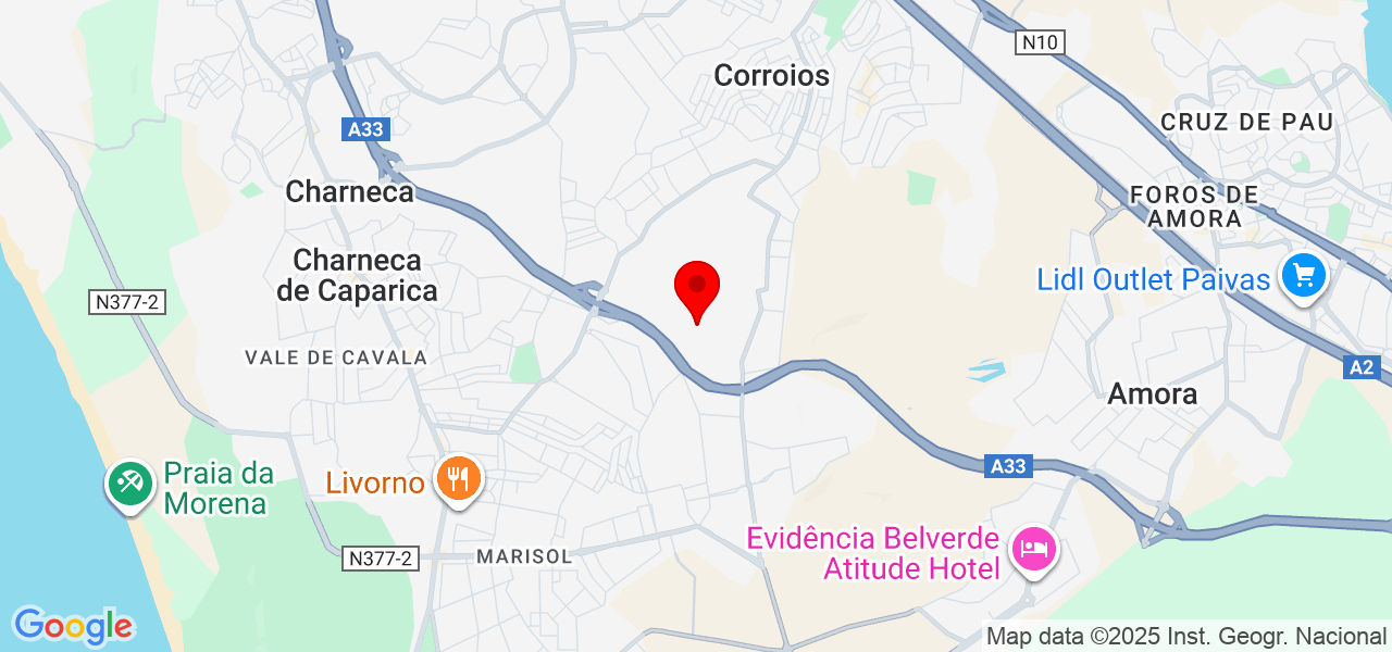 Adriana Souza - Setúbal - Seixal - Mapa