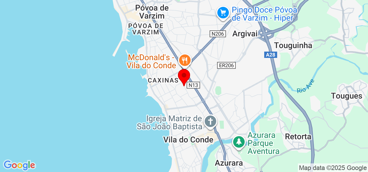 HELTON FERNANDO DE OLIVEIRA - Porto - Vila do Conde - Mapa