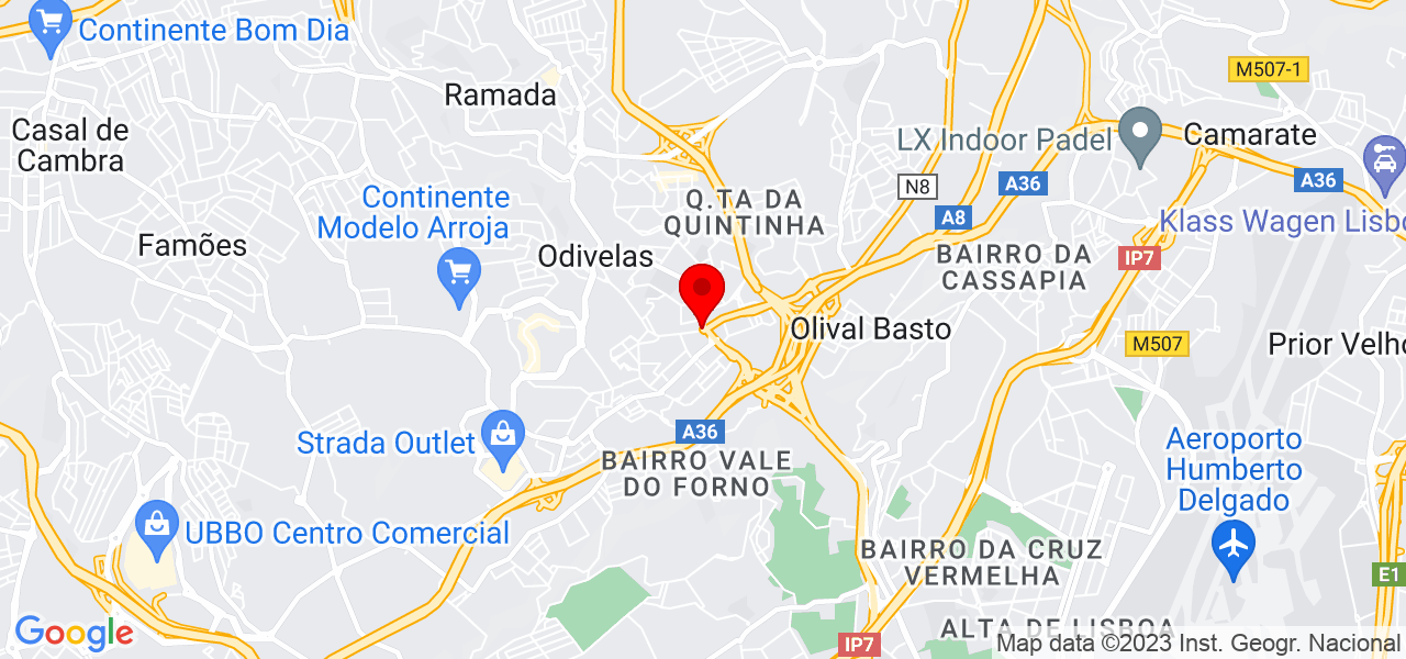 Afonso de Brito Palma - Lisboa - Odivelas - Mapa