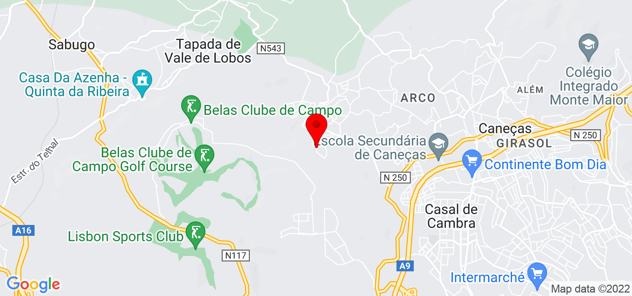 Aleandra Garcia - Lisboa - Sintra - Mapa
