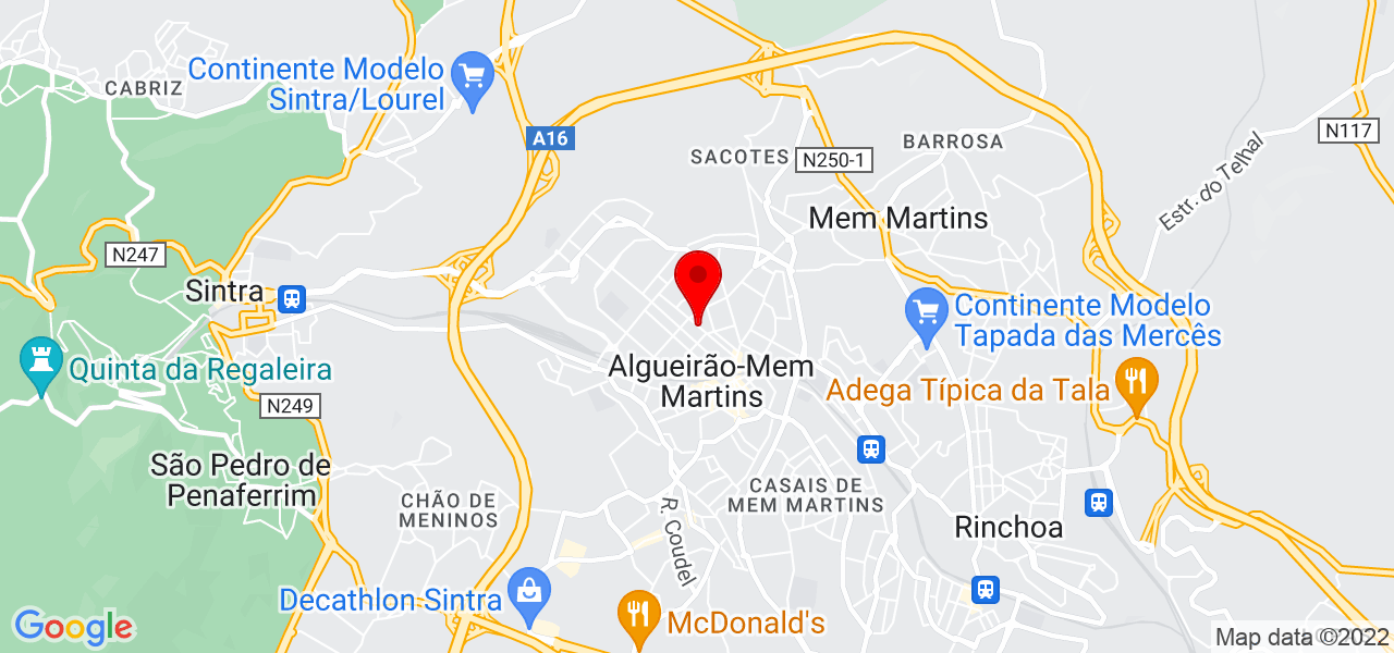 Hugo Calvino - Lisboa - Sintra - Mapa