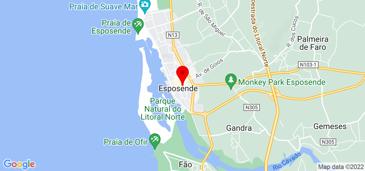 Lu&iacute;s Carvalho - Braga - Esposende - Mapa