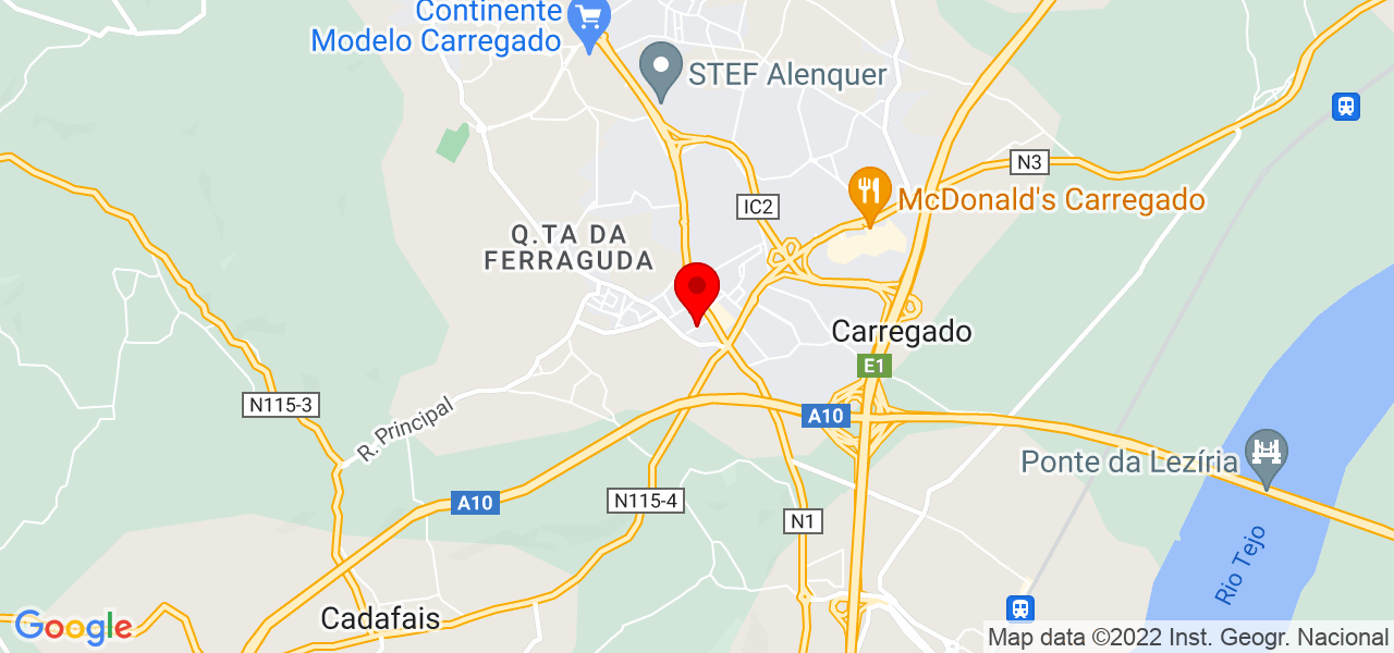 Israel Miranda - Lisboa - Alenquer - Mapa