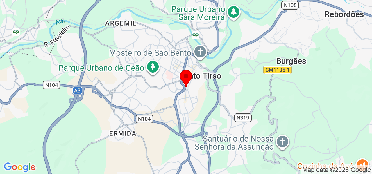 Ingrid Tiago Rocha - Porto - Santo Tirso - Map