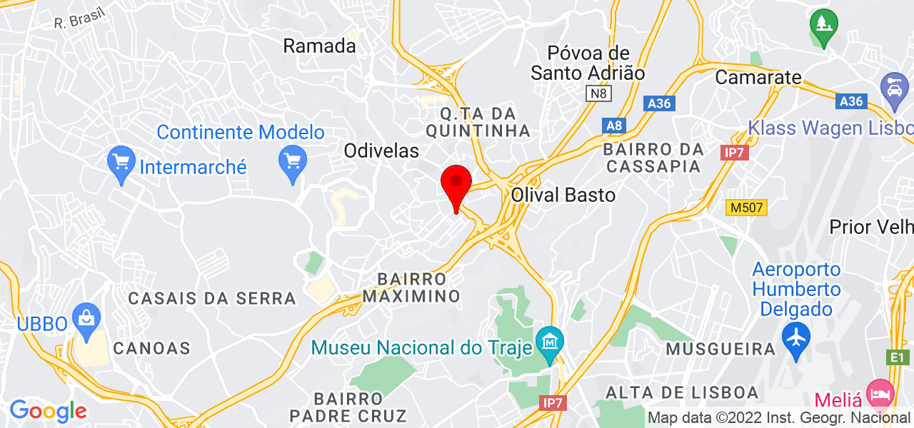 Adelaide Inácio - Lisboa - Odivelas - Mapa
