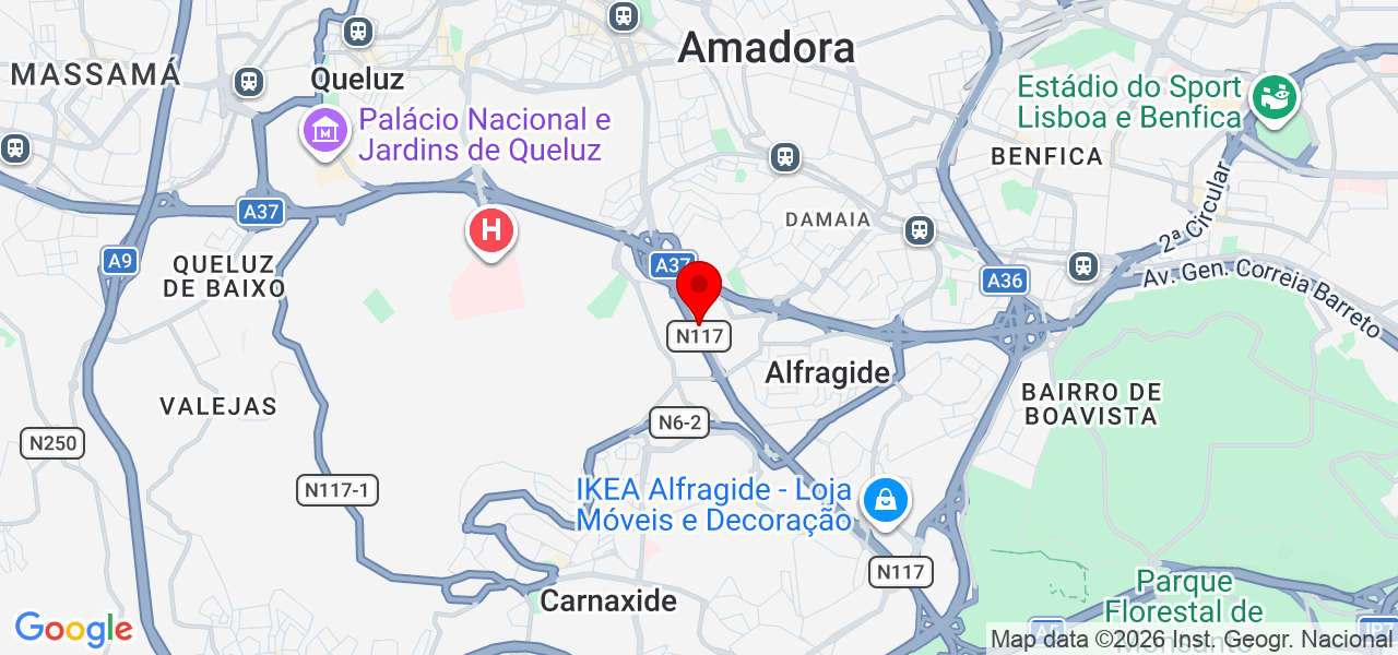 Diogo Gomes - Lisboa - Amadora - Mapa