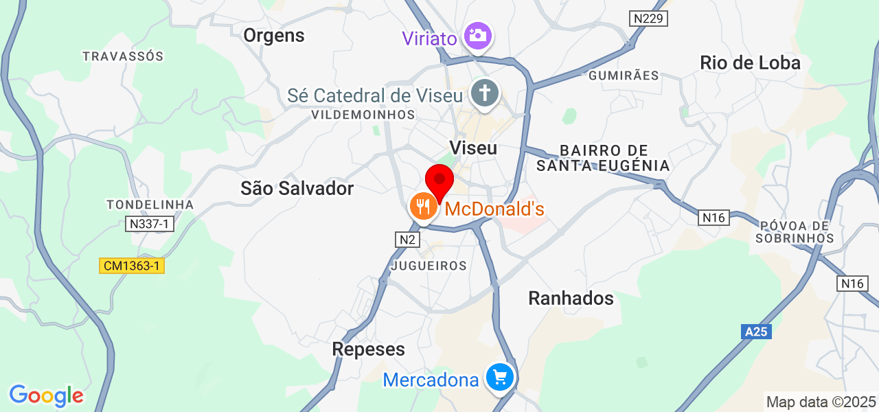 Eduardo Simões - Viseu - Viseu - Mapa
