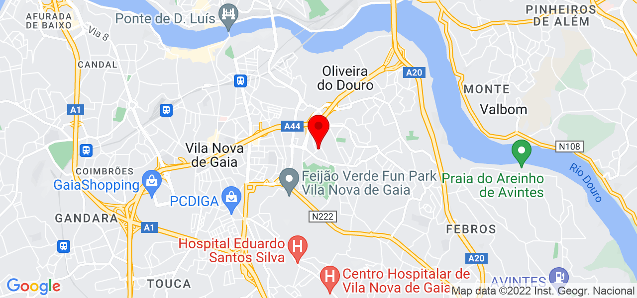 Marcio Palma - Porto - Vila Nova de Gaia - Mapa