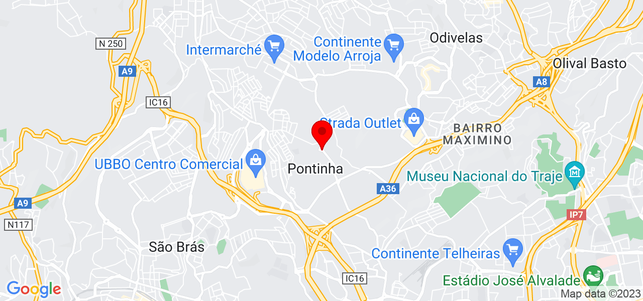 Elizandra dos Santos - Lisboa - Odivelas - Map
