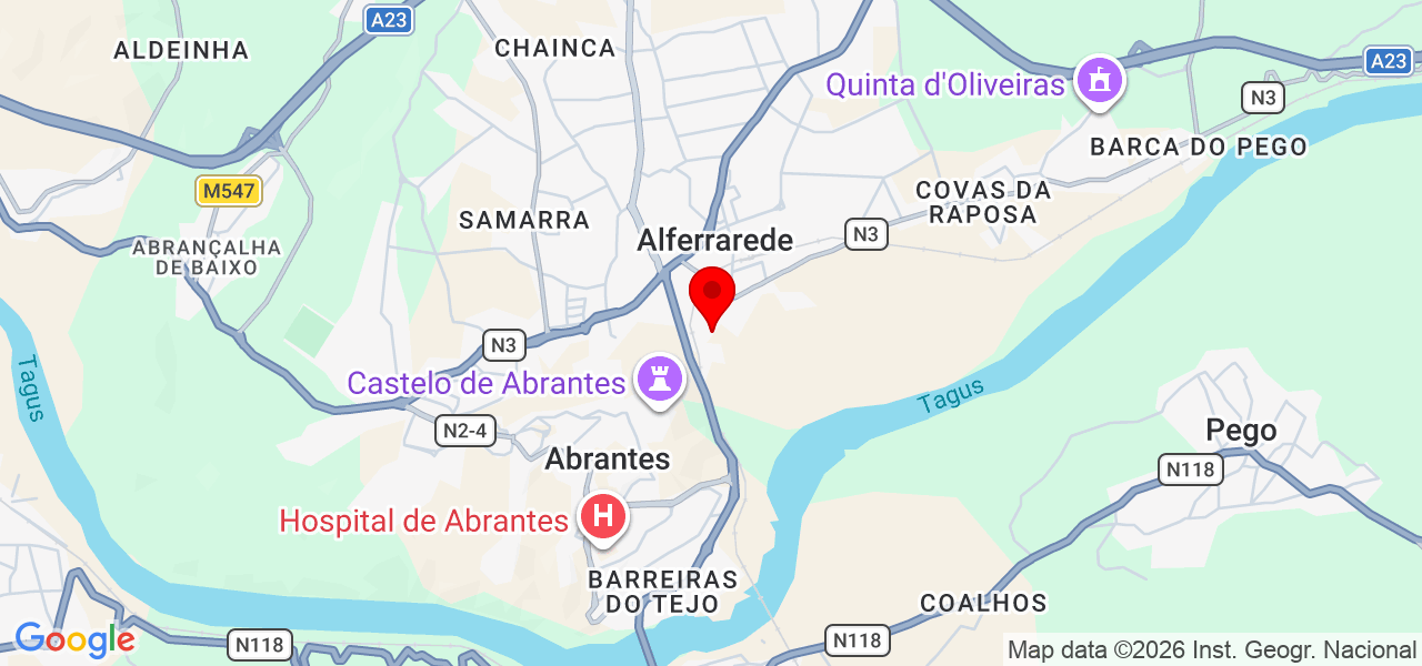 Vitor Amaro - Santarém - Abrantes - Karte