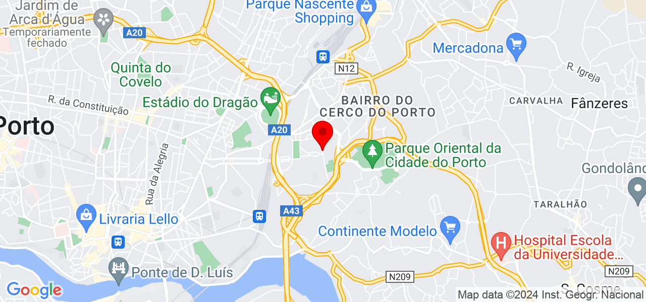 Ismaella Dantas - Porto - Porto - Mapa
