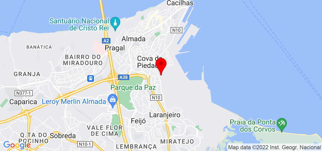 Leonor Borges - Setúbal - Almada - Mapa