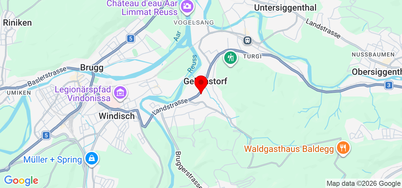 Drive Ans Move Service - Aargau - Gebenstorf - Karte