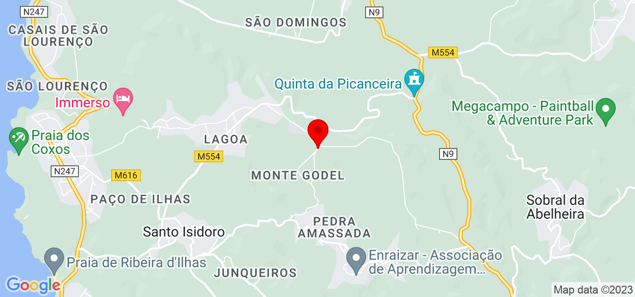 Andreia Fidalgo - Lisboa - Mafra - Mapa
