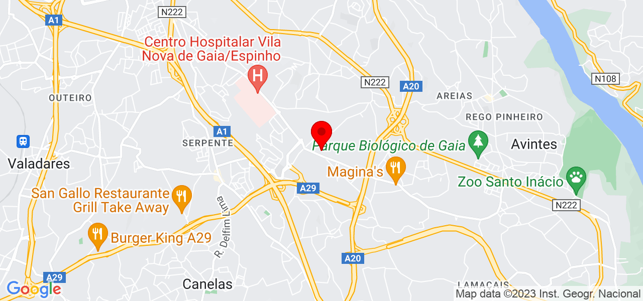 Andrea Franco - Porto - Vila Nova de Gaia - Mapa