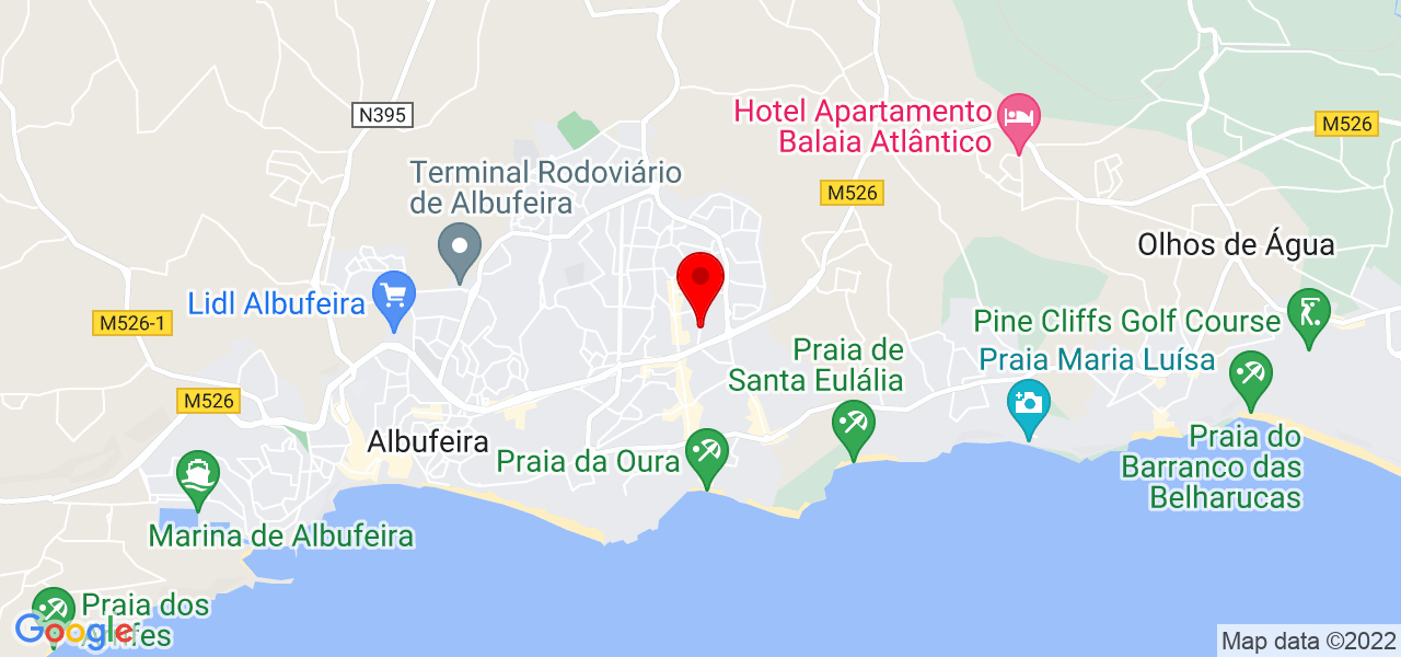 Gilda Faria - Faro - Albufeira - Mapa