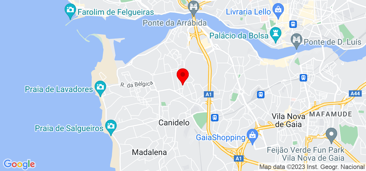 D&aacute;lia David - Porto - Vila Nova de Gaia - Mapa