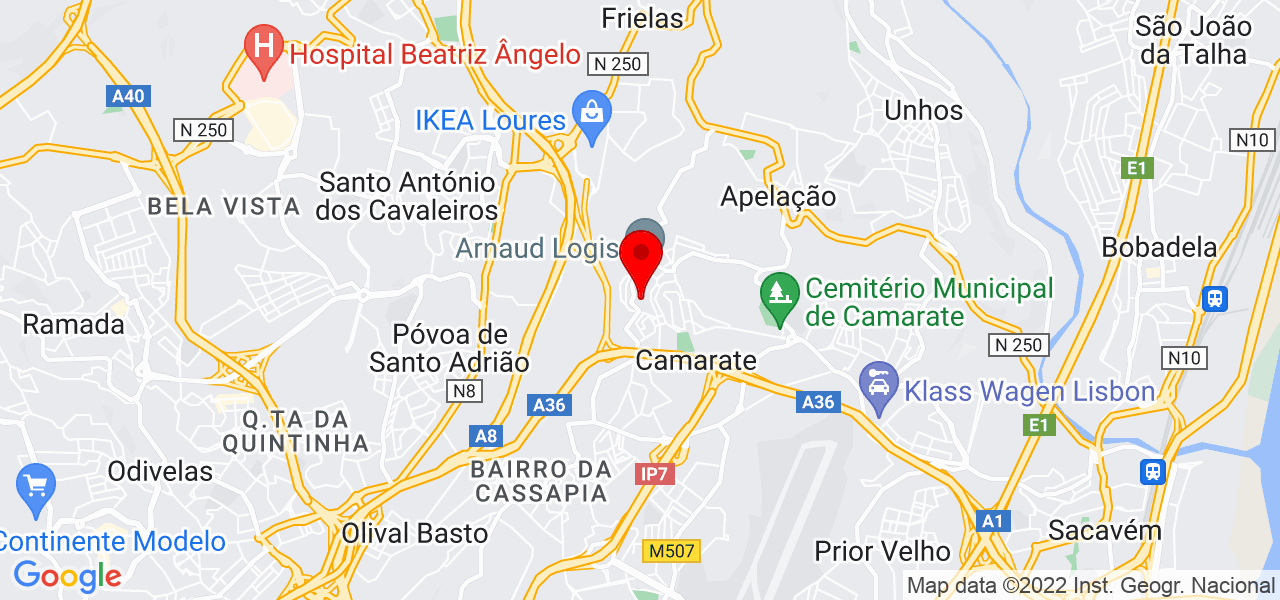 Arielle Leal - Lisboa - Loures - Mapa