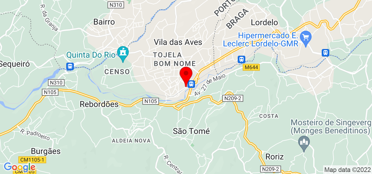 Sandra Leite - Porto - Santo Tirso - Mapa