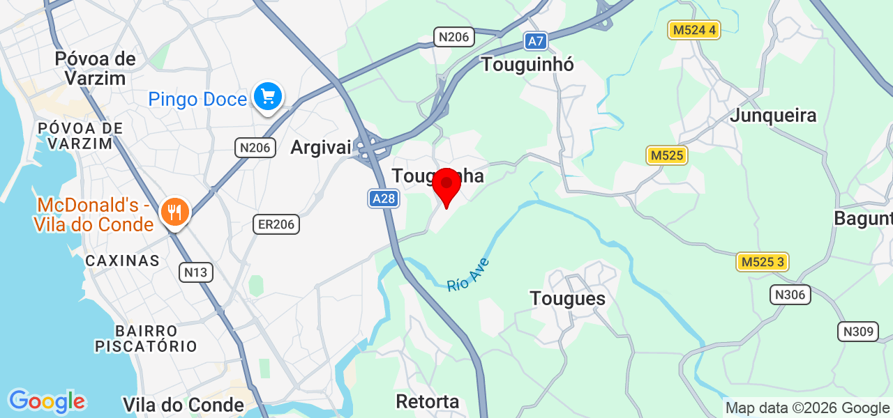 Rose - Porto - Vila do Conde - Map