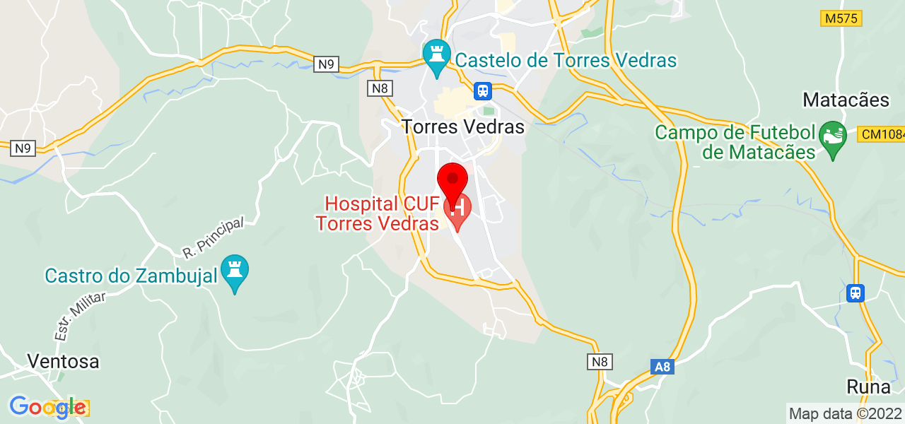 Will Mitchell - Lisboa - Torres Vedras - Map