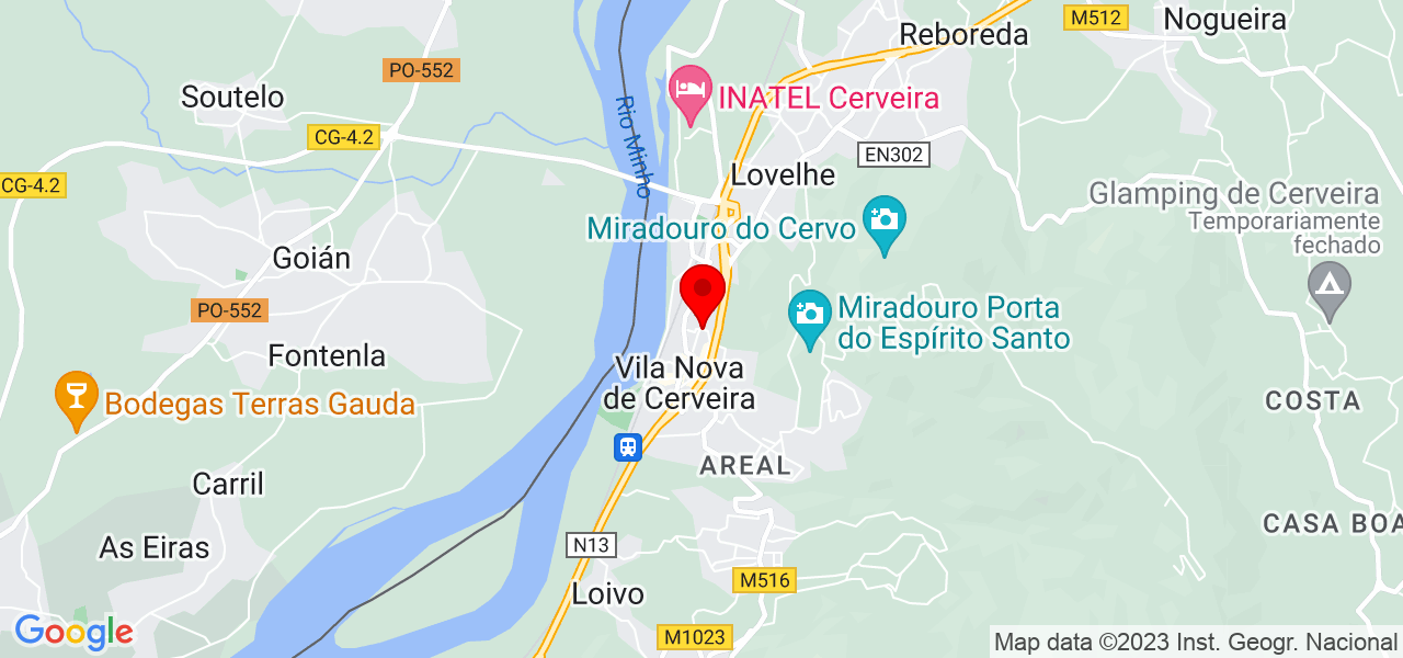 Alicia - Viana do Castelo - Vila Nova de Cerveira - Mapa