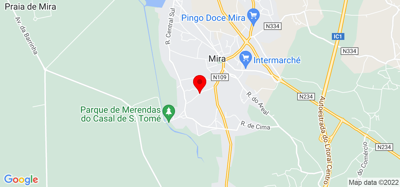 Isabel - Coimbra - Mira - Mapa