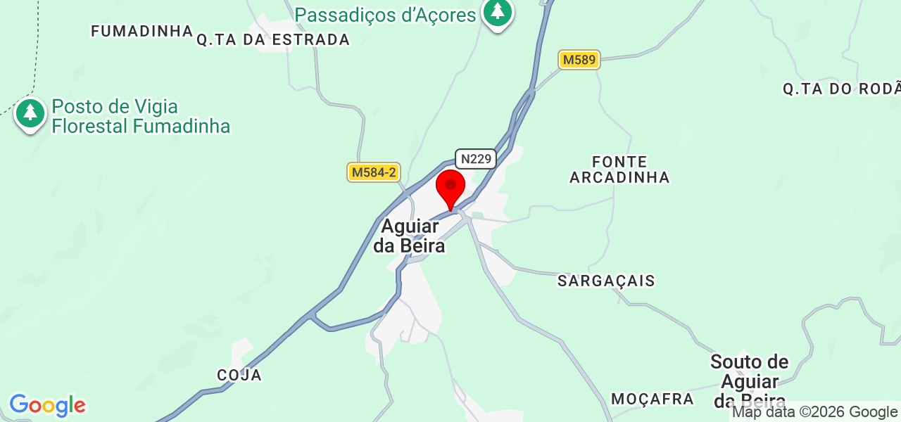 Susana mendes - Guarda - Aguiar da Beira - Map
