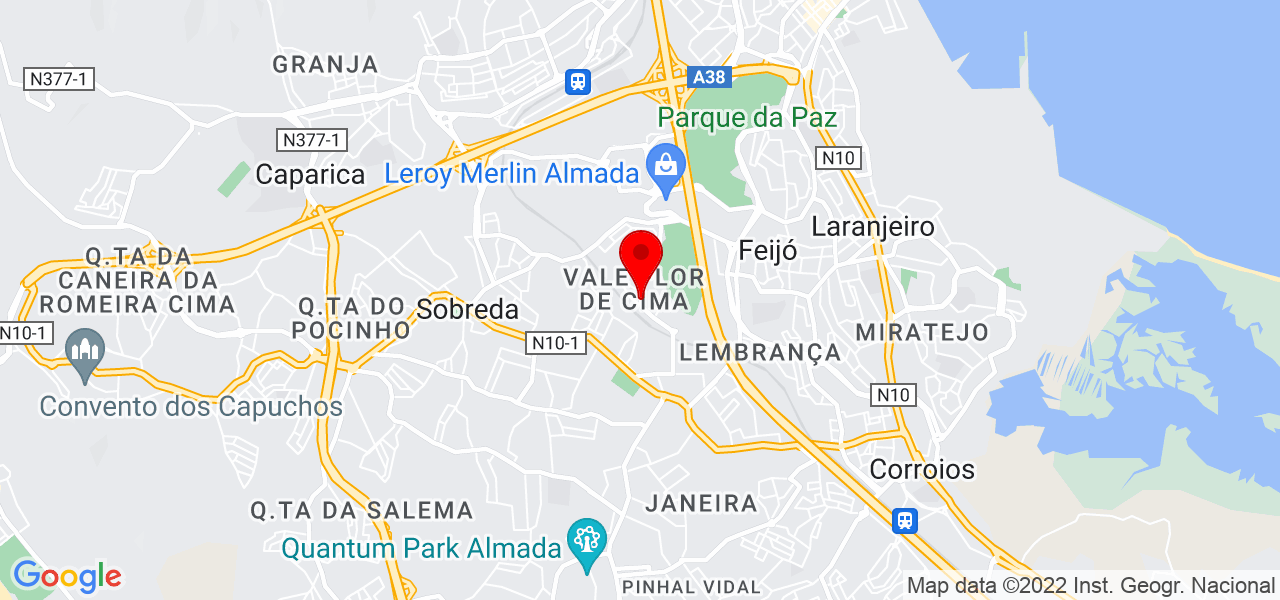 Carlos Lourenço - Setúbal - Almada - Karte