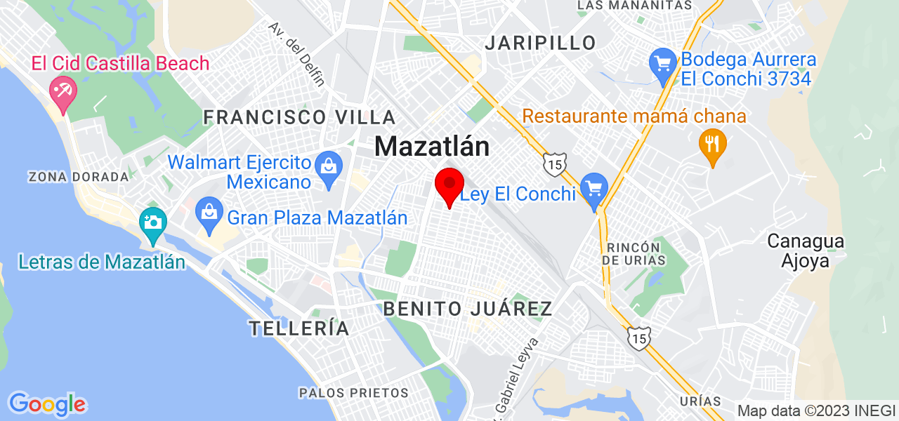 BF ABOGADOS - Sinaloa - Mazatlán - Mapa