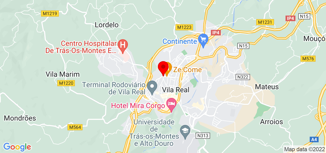 Camilla Neves - Vila Real - Vila Real - Mapa