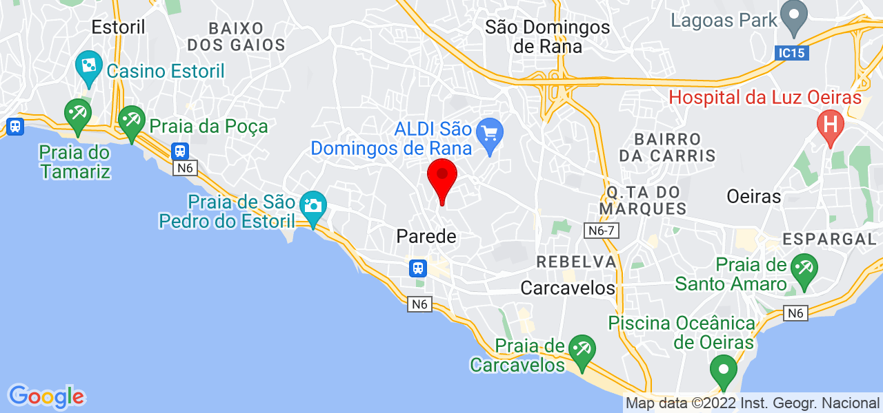 N&aacute;dia Calado - Lisboa - Cascais - Mapa