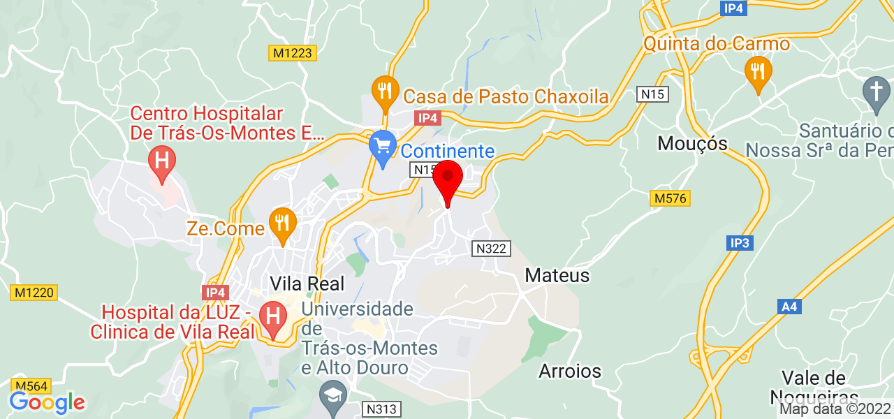 João Morais - Vila Real - Vila Real - Mapa