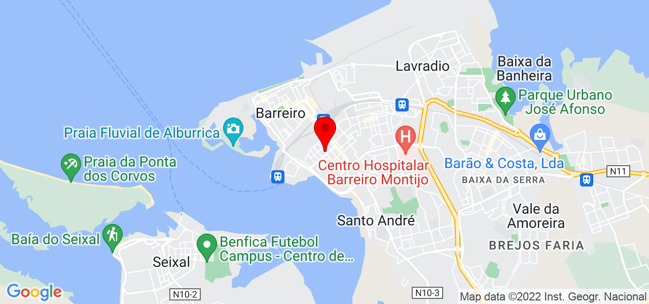 Karin - Setúbal - Barreiro - Mapa
